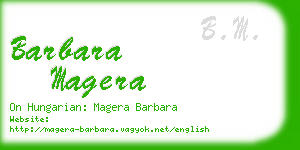 barbara magera business card